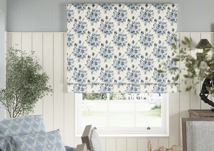 Pensford, Penn Bouquet Raffs Blue - Roman Blind - Image 3